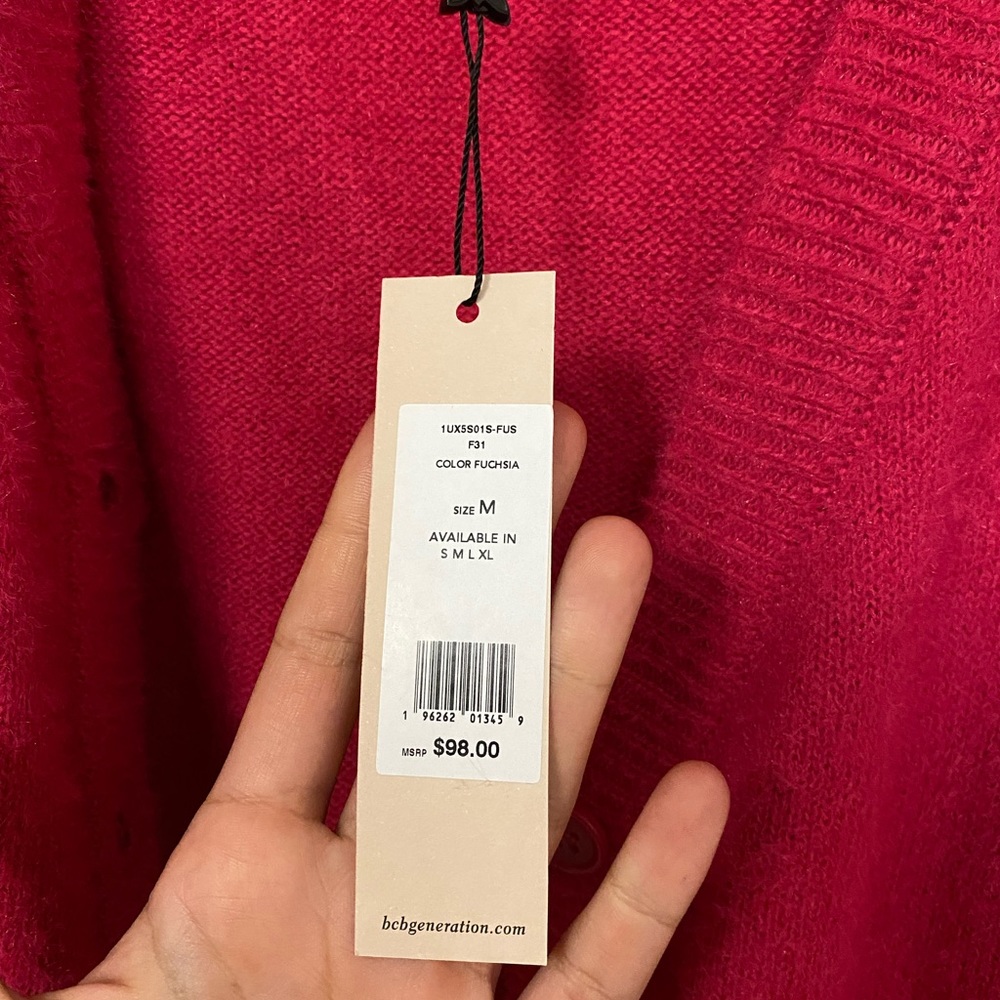 BCBG Fuchsia Sweater